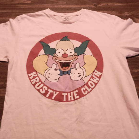 KRUSTY THE CLOWN T-SHIRT - Medium // Simpsons TV sitcom cartoon animation tee - Picture 4 of 7